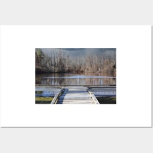 Dock on a Lake Posters and Art